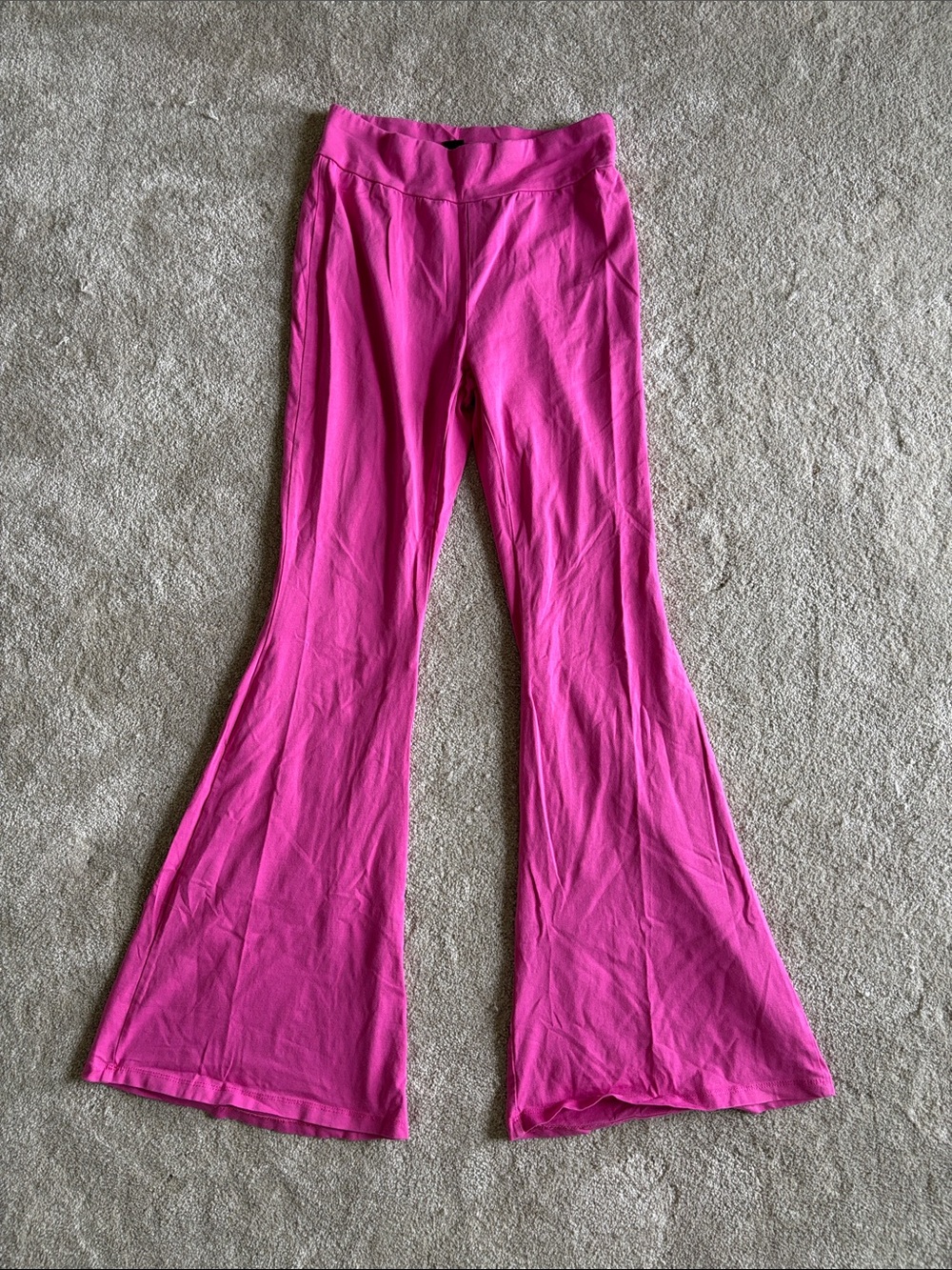 SHEIN Bright Pink Flared Leggings